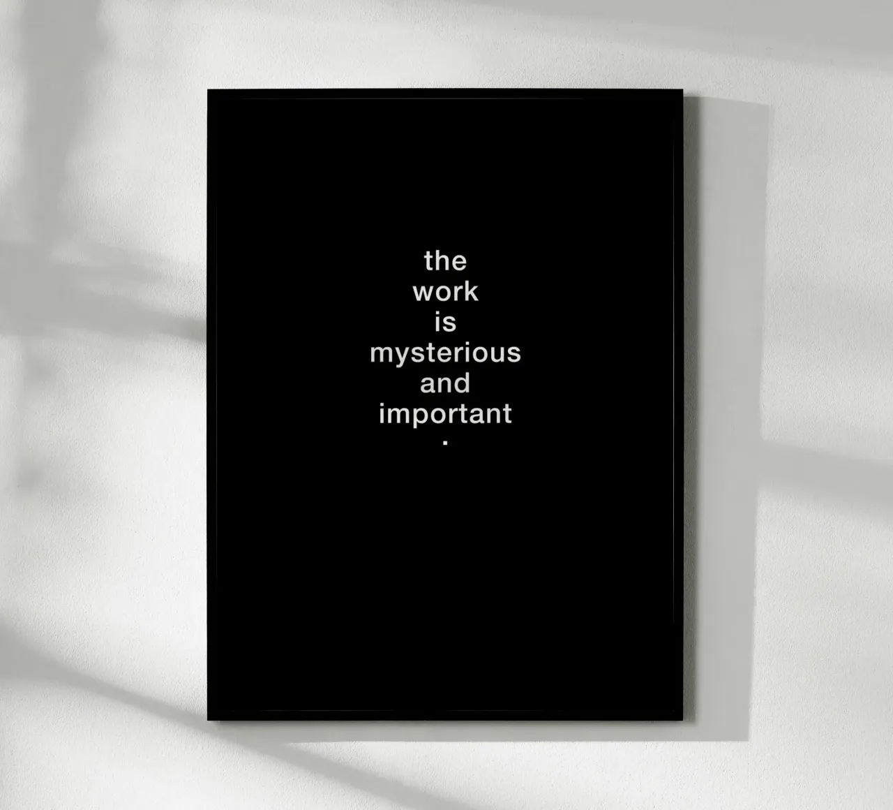 the work is mysterious poster da 7115