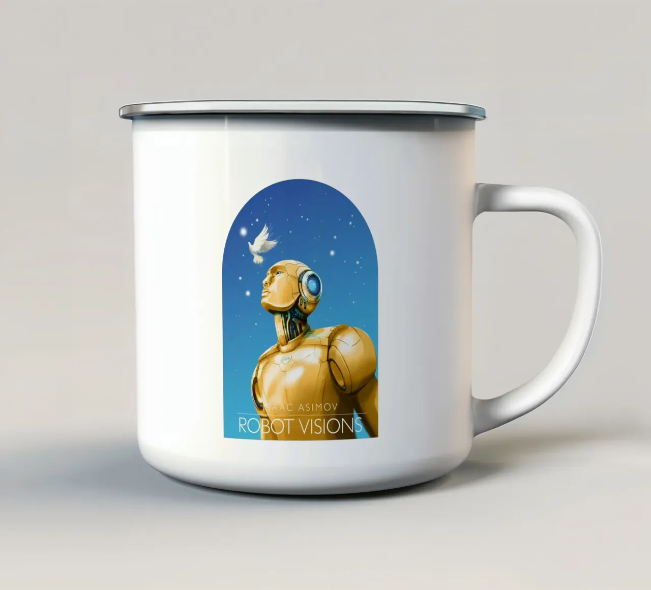 Asimov Robot Vision tazza in smalto da 7115