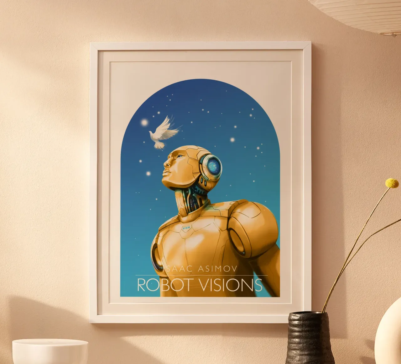 Asimov Robot Vision poster con telaio in alluminio da 7115