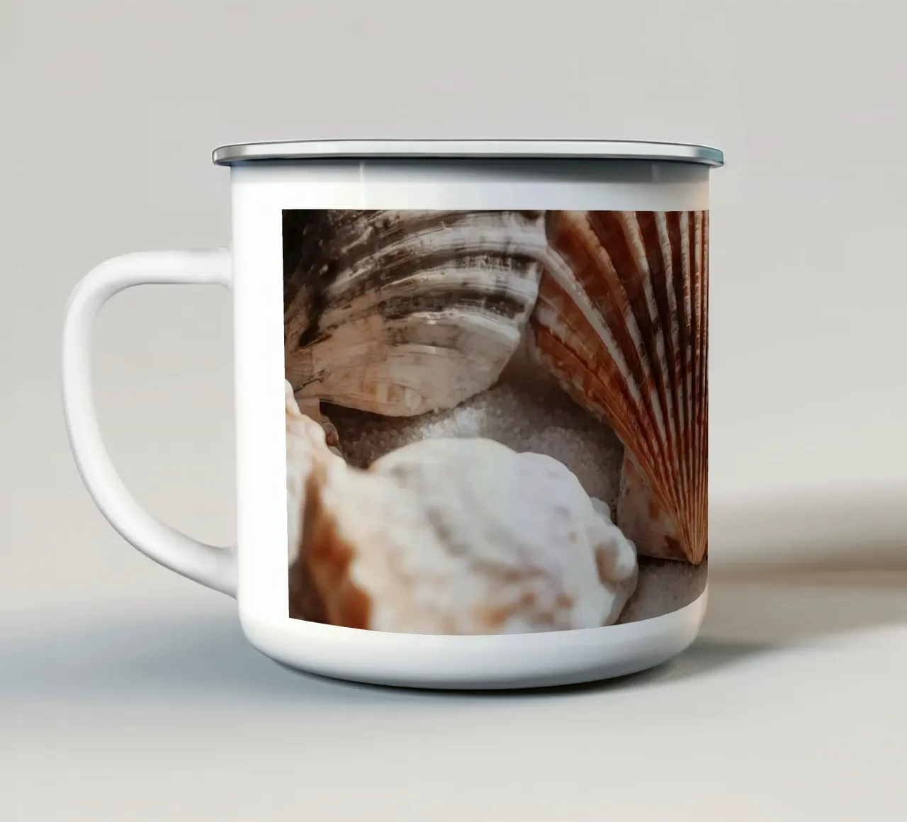 Sea Shell Impression No 01 tazza in smalto da treechild
