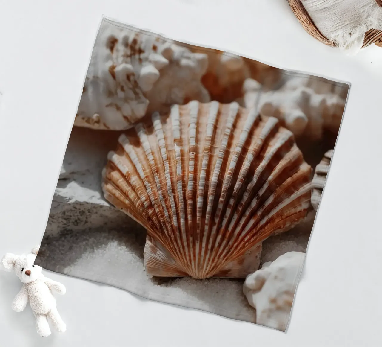 Sea Shell Impression No 01 coperta in pile da treechild