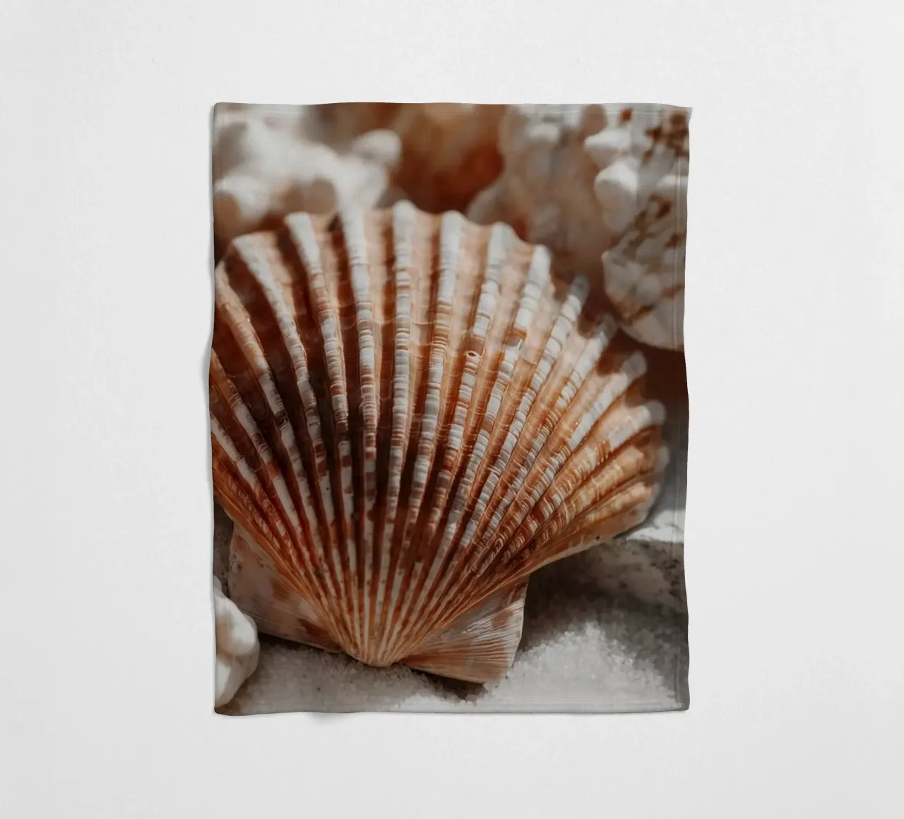 Sea Shell Impression No 01 coperta in pile da treechild