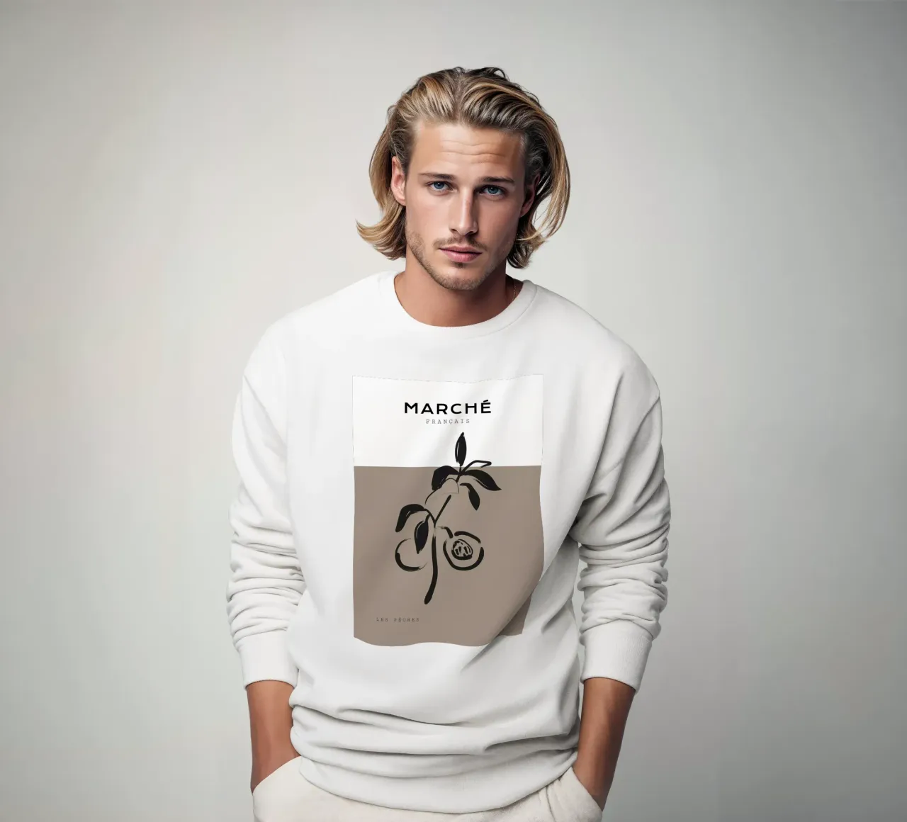 Boho Bohemian 5 Peaches felpa da Boho Print Collection