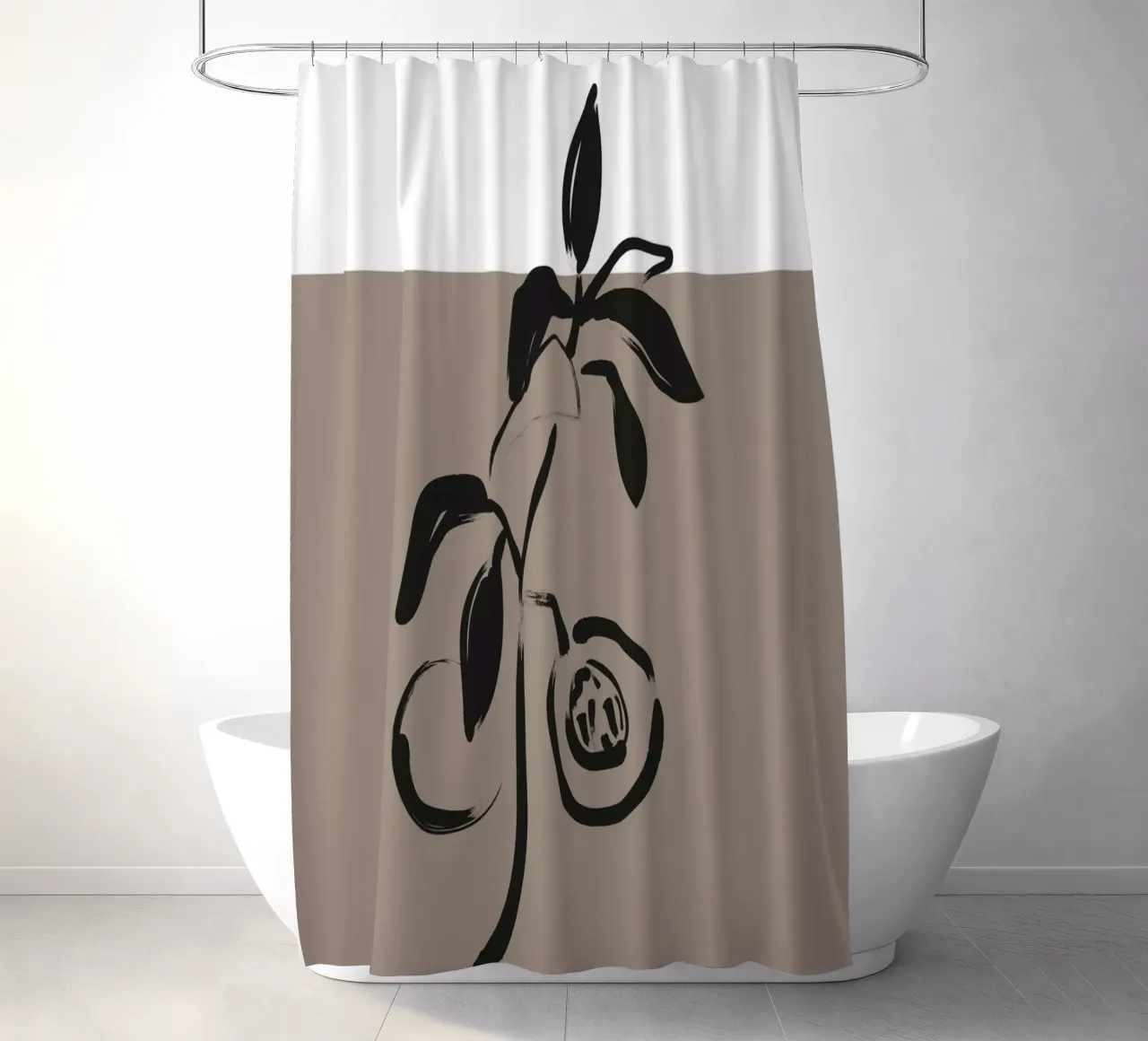 Boho Bohemian 5 Peaches rideau de douche de Boho Print Collection