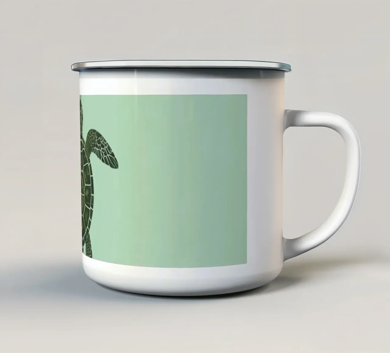 Tartaruga con palloncini tazza in smalto da DesignDoodle