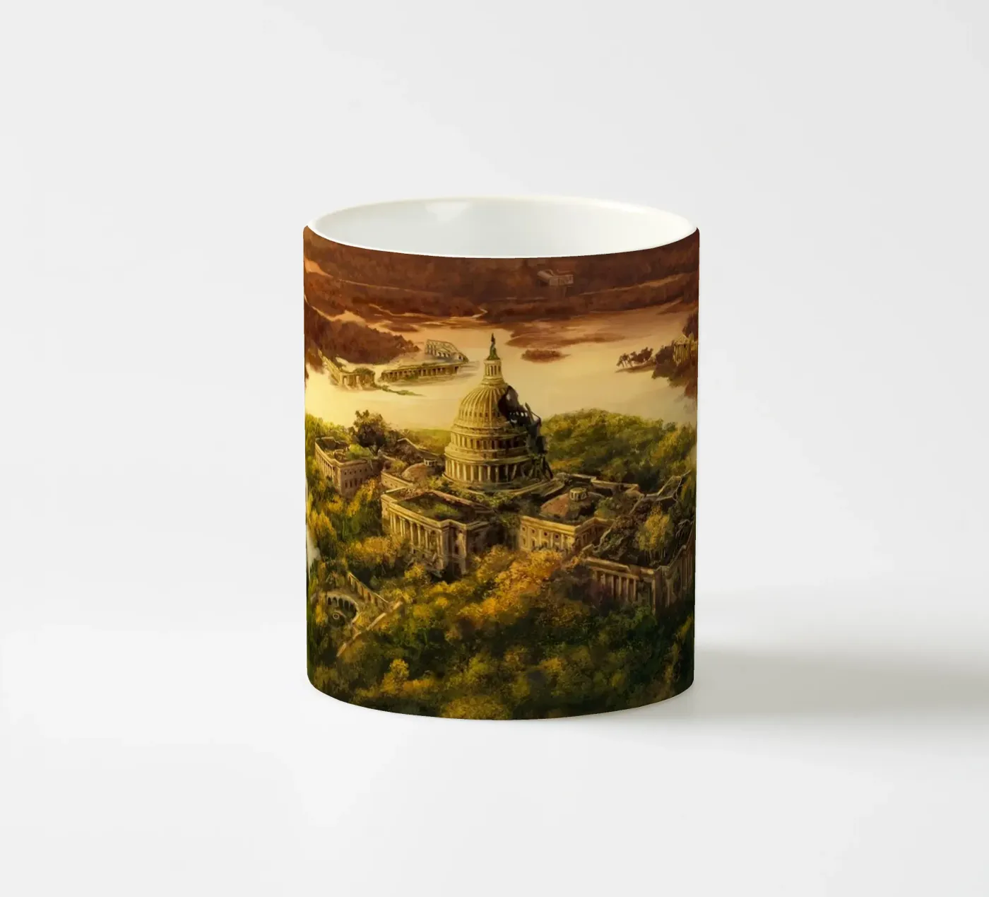 Capitol Falling ceramic mug by 7115