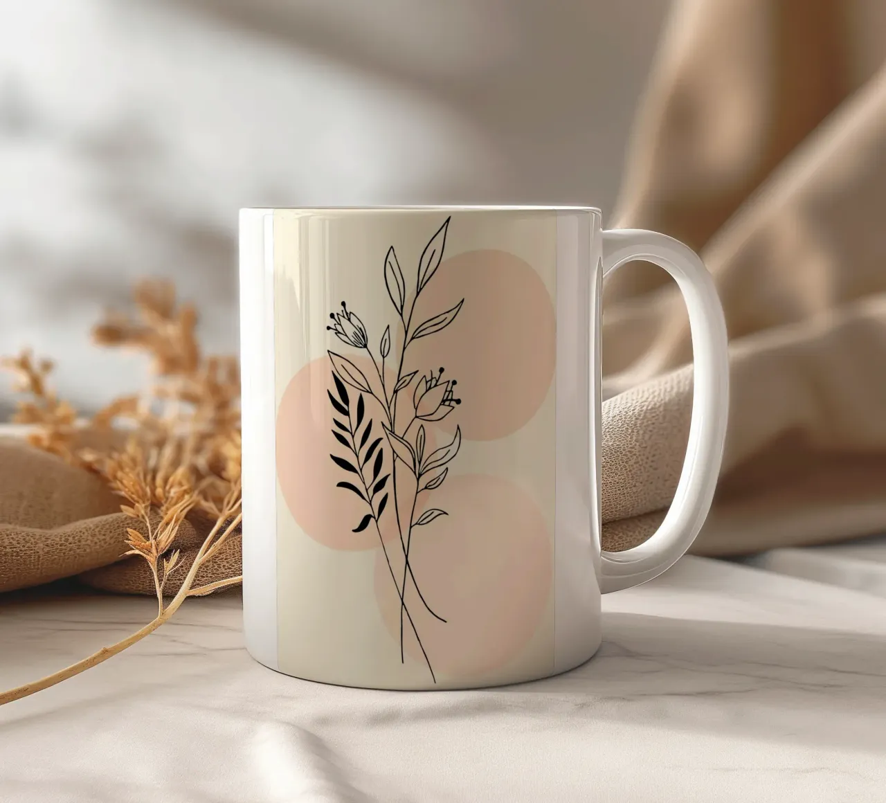 branch and circle line tazza in ceramica da Good days
