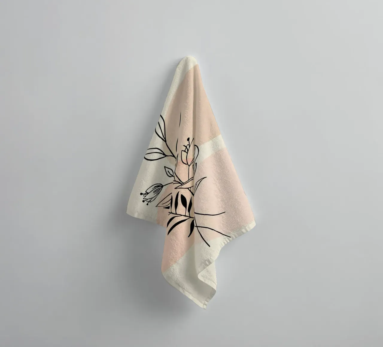 branch and circle line towel by Good days