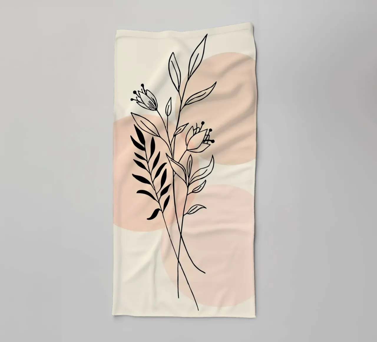 branch and circle line towel by Good days