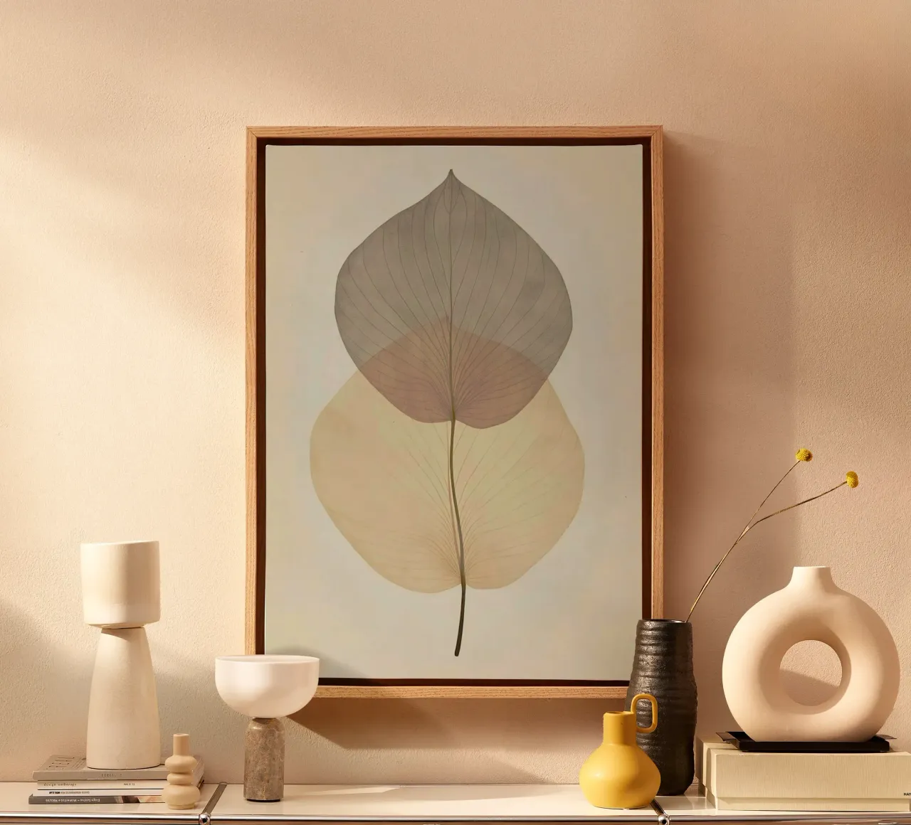 leaf line tela con Cornice a cassetta da Good days