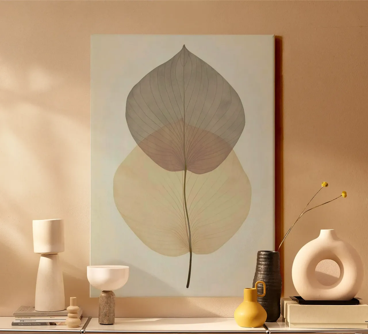 leaf line tela con Cornice a cassetta da Good days