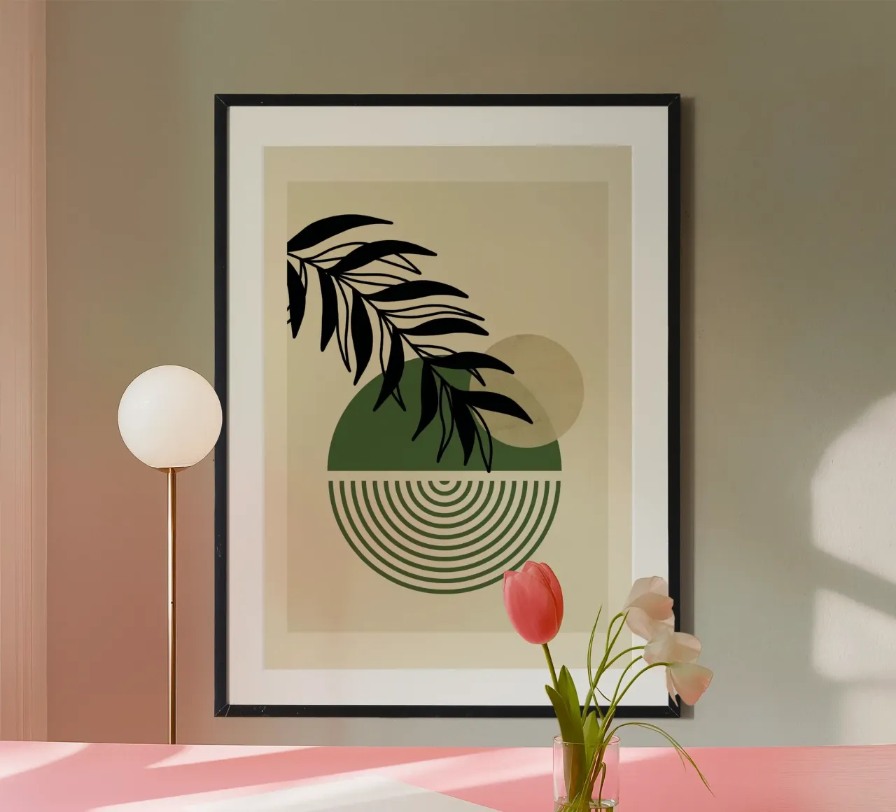 line circle branch poster da lily