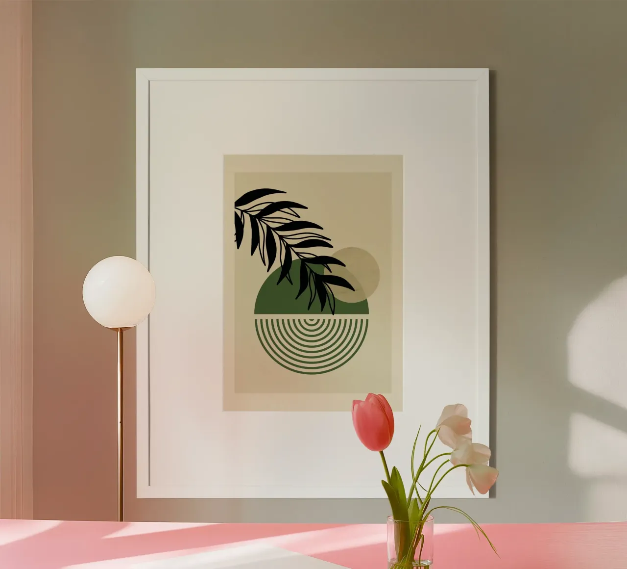 line circle branch poster da lily
