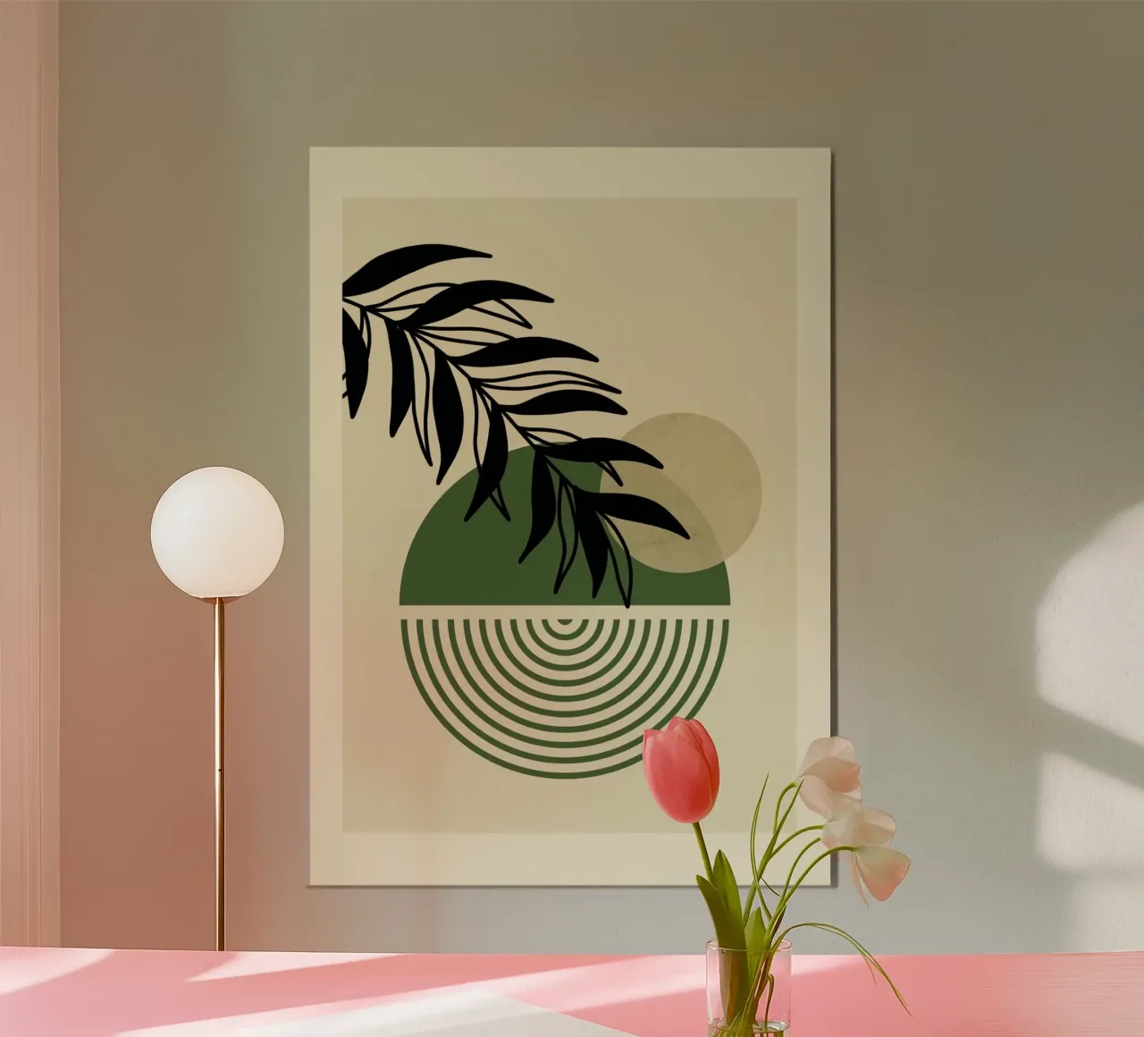 line circle branch poster da lily