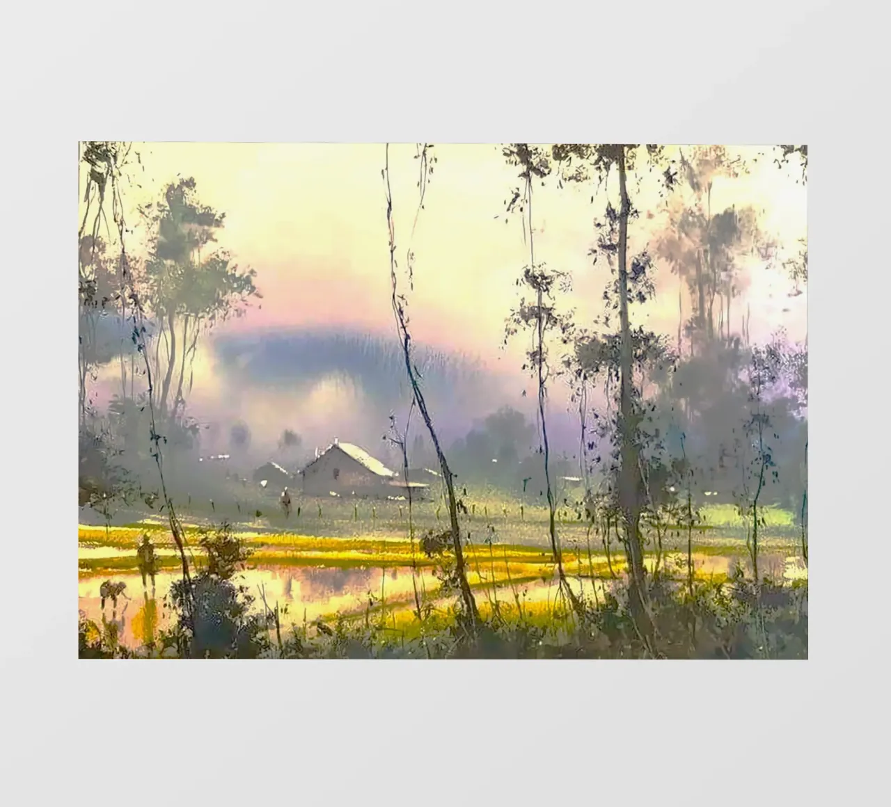 sunset and nature telo in pvc da Good days