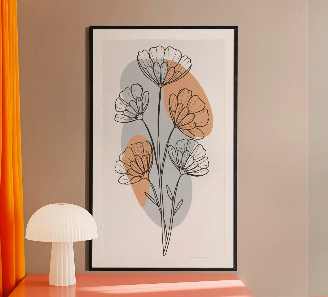 line of flower and colors poster da Good days