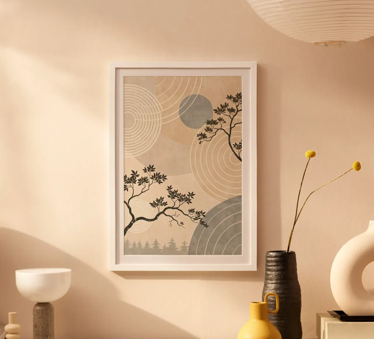 minimalist circle line poster da lily