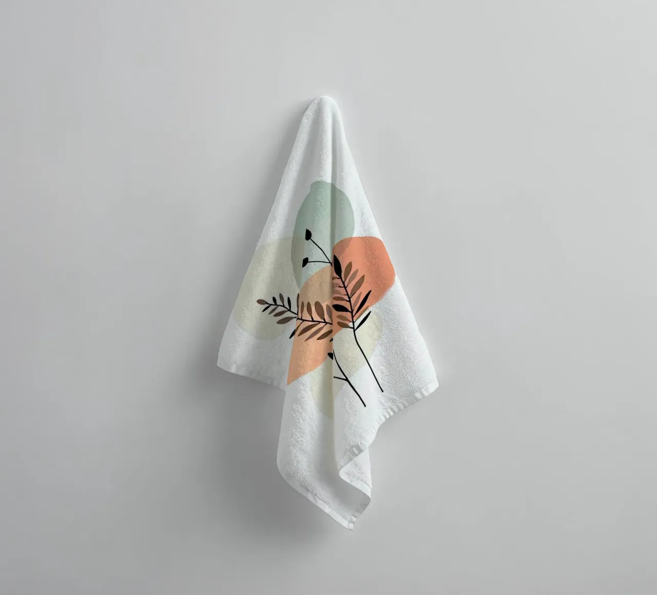 pastel branch and colors asciugamano da bagno da Good days