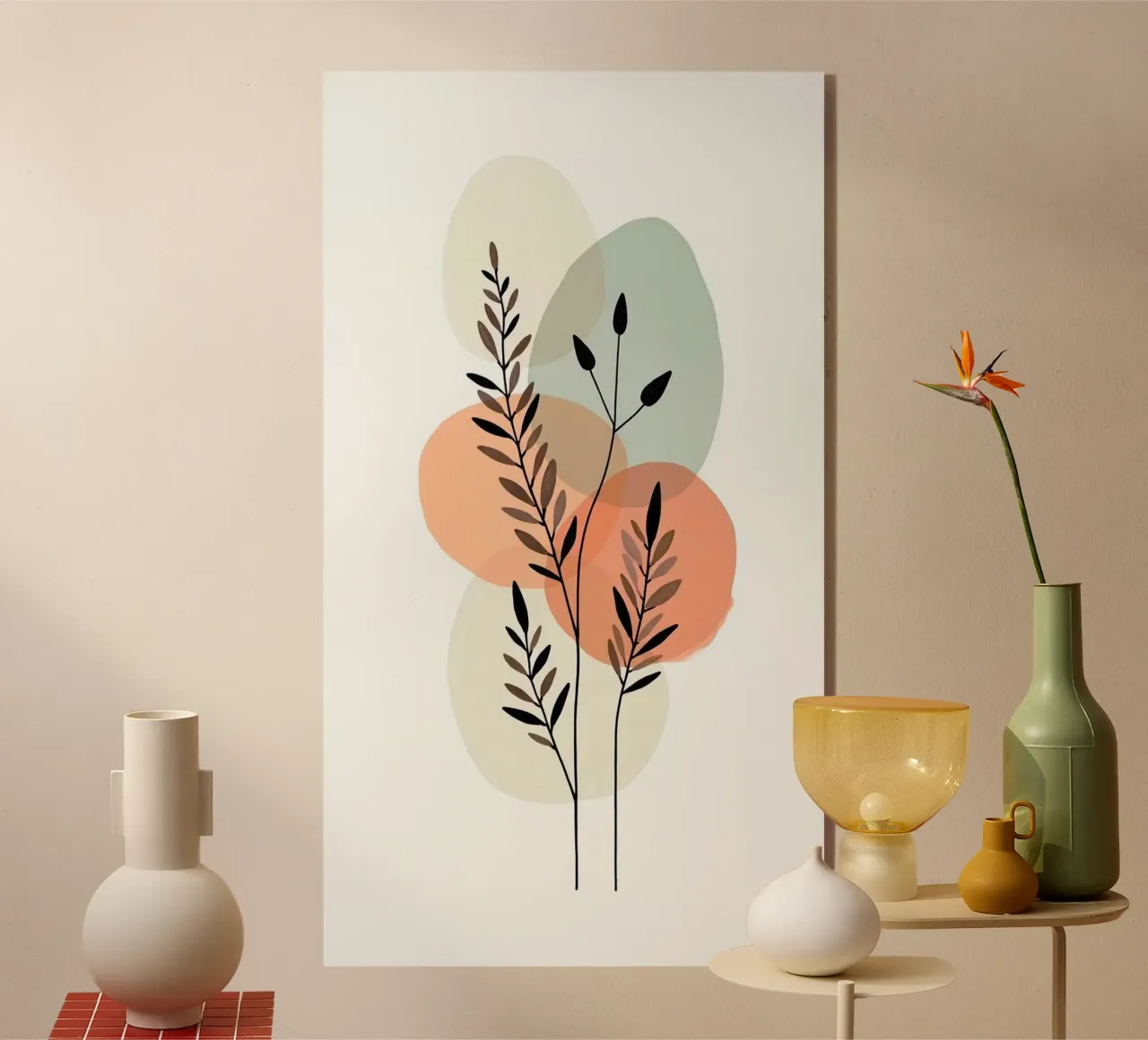 pastel branch and colors plexiglass da Good days