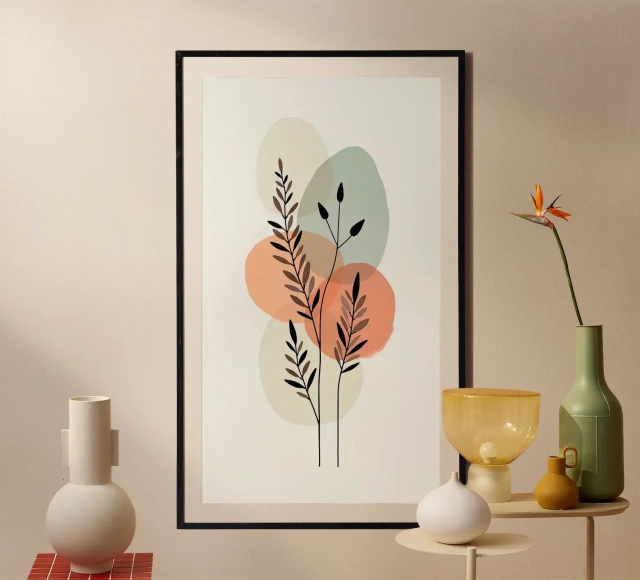 pastel branch and colors poster da Good days