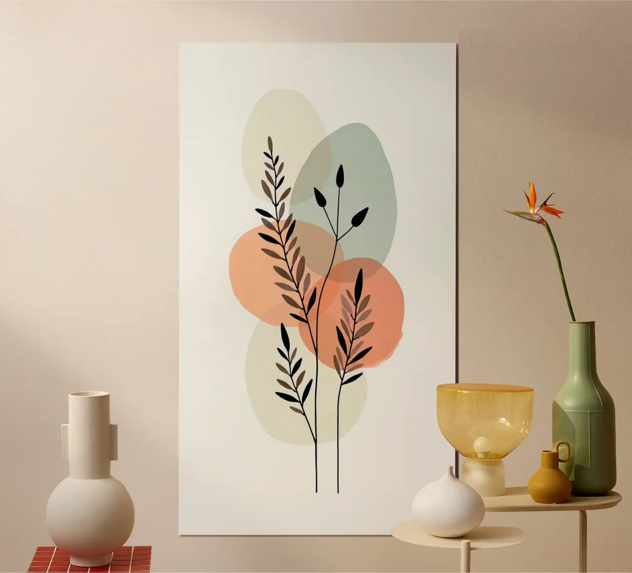 pastel branch and colors poster da Good days