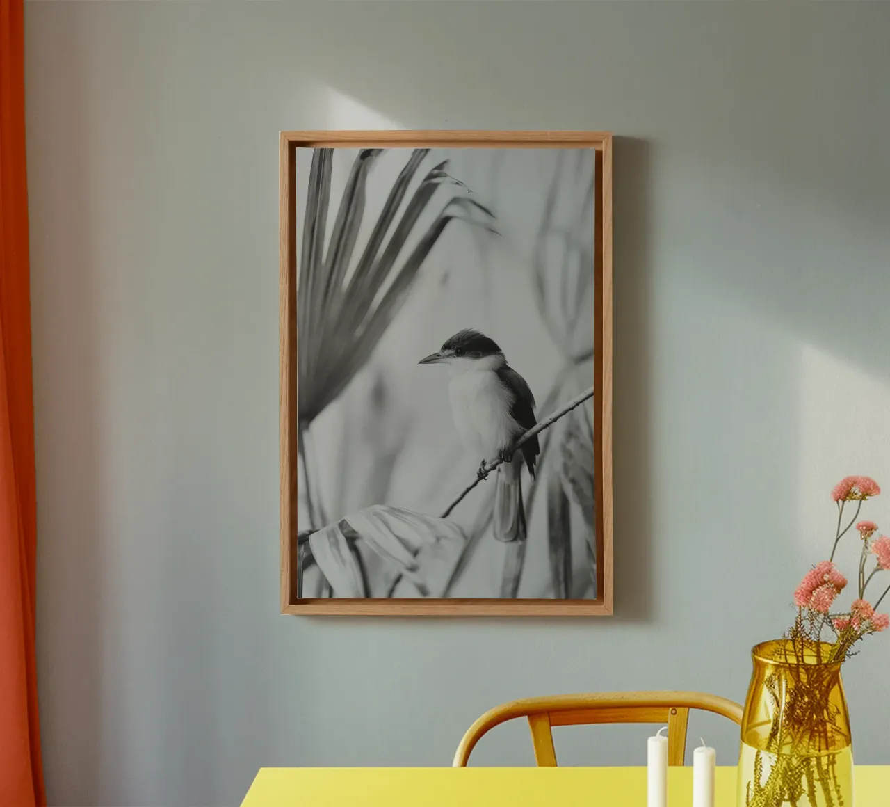 Exotic Bird No 01 tela con Cornice a cassetta da treechild