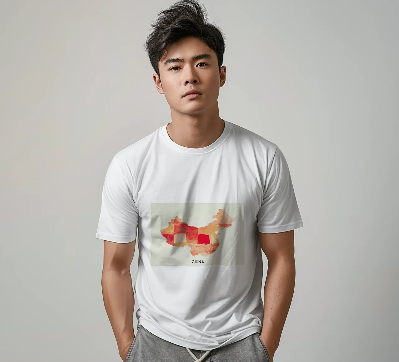 China t-shirt da In Full Color