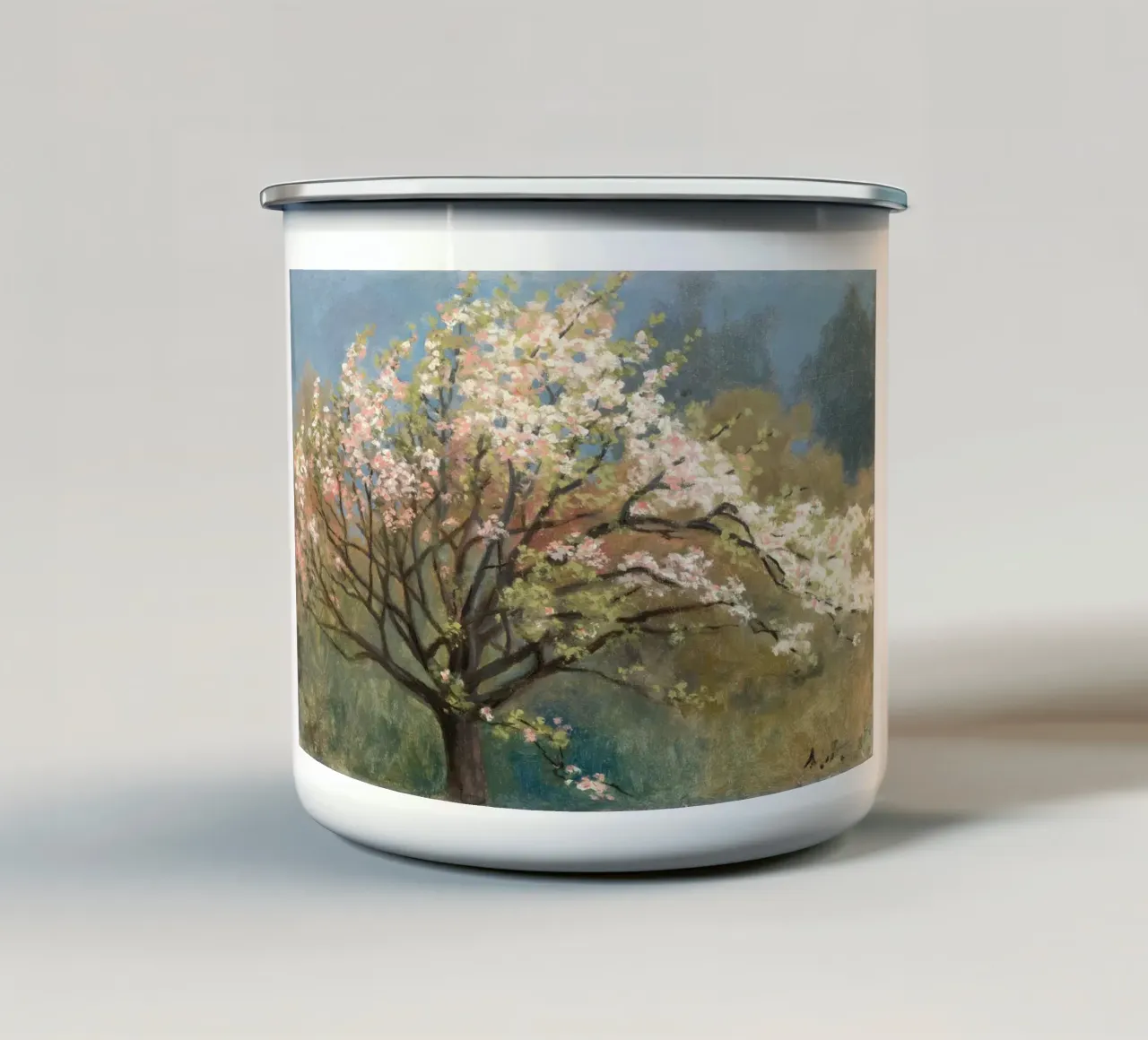 Fruit Tree in Blossom tazza in smalto da apoloprints