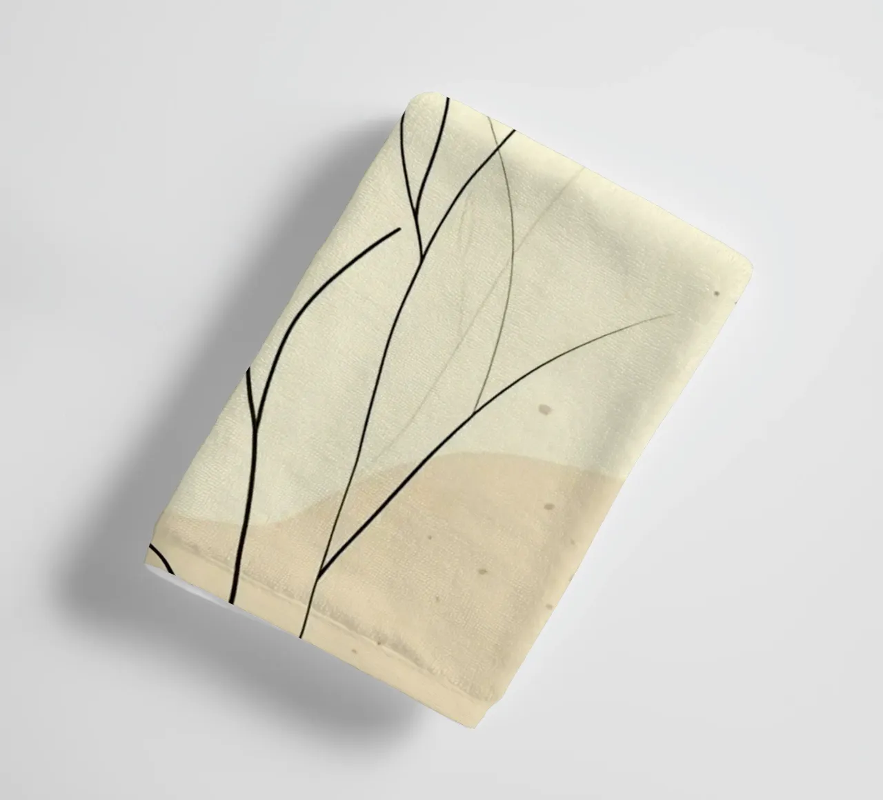 line of tree and branch Handtuch von carsa