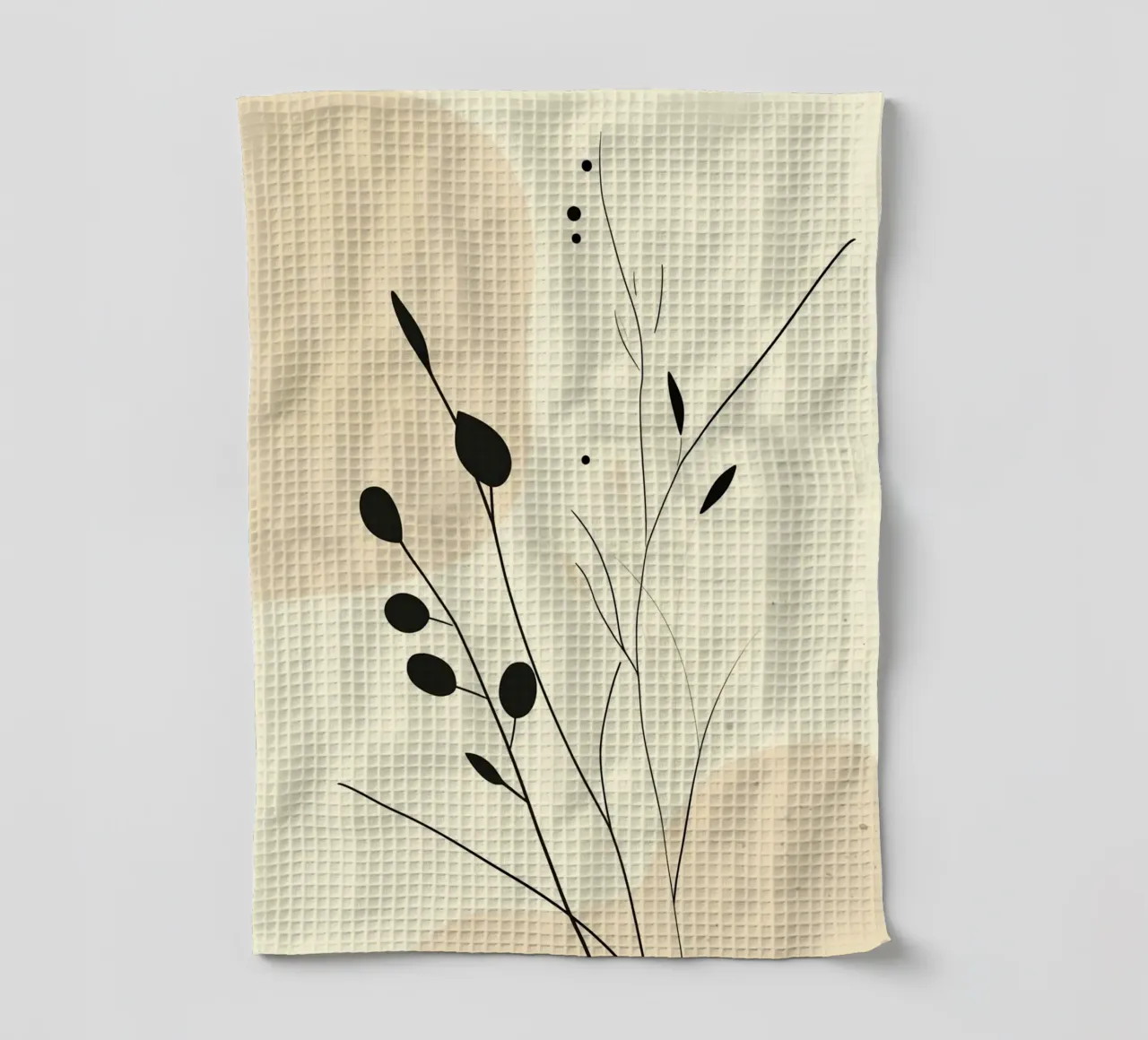 line of tree and branch canovaccio da cucina da carsa