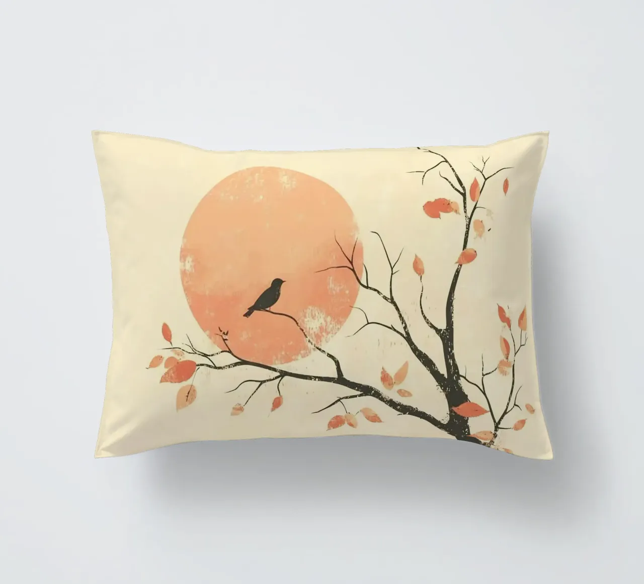 bird on branch tree cuscino da kichin