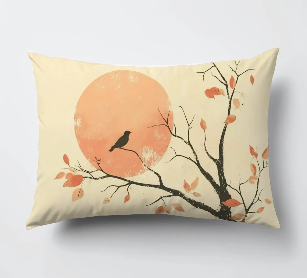 bird on branch tree cuscino da kichin