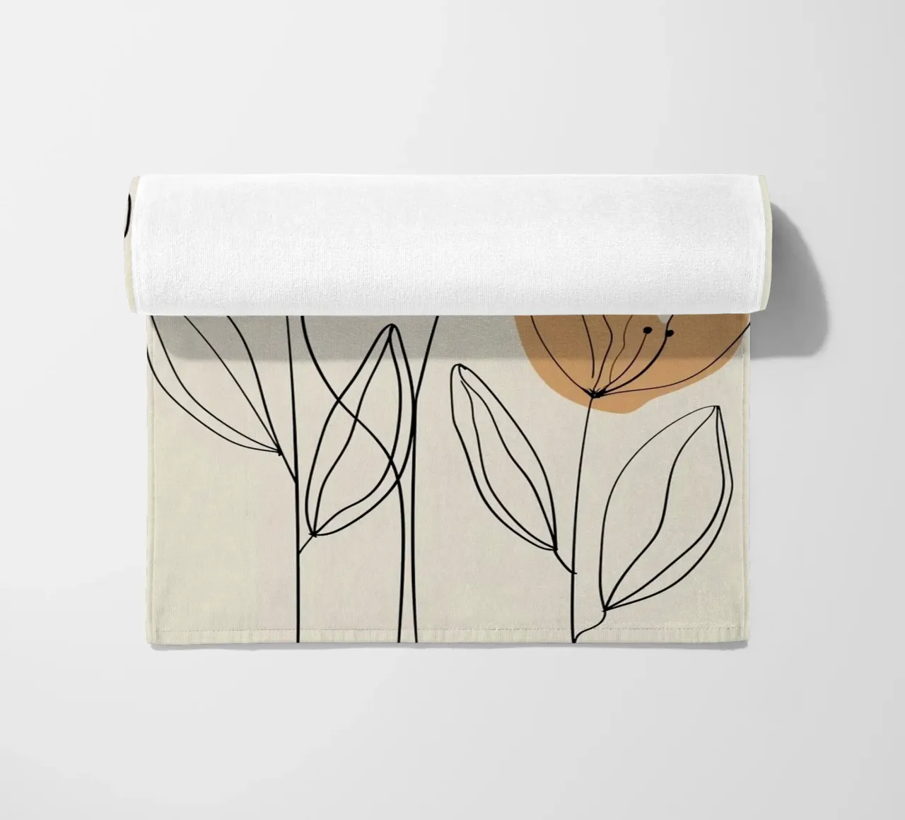 line of branch flower telo mare da carsa