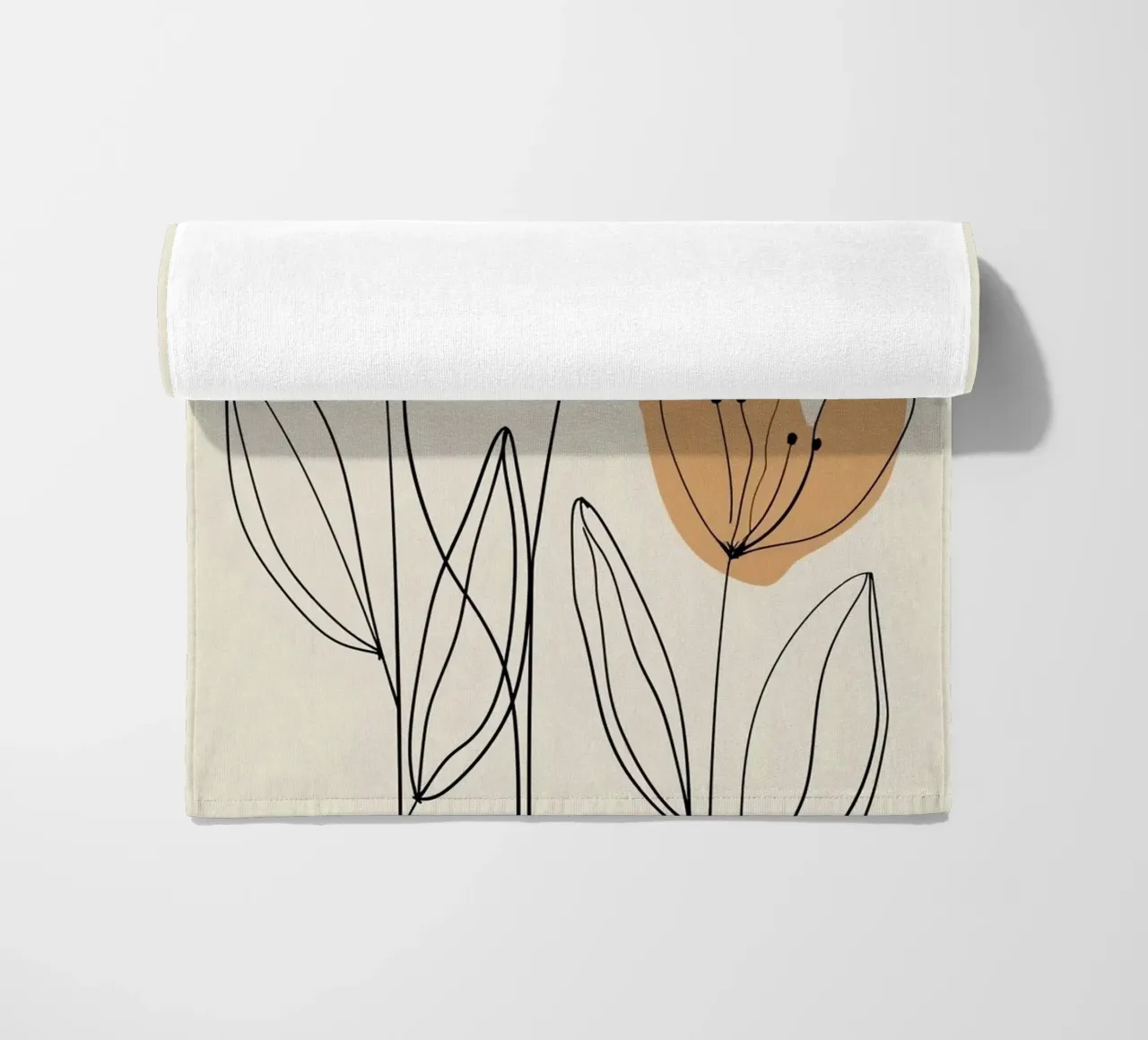 line of branch flower telo mare da carsa