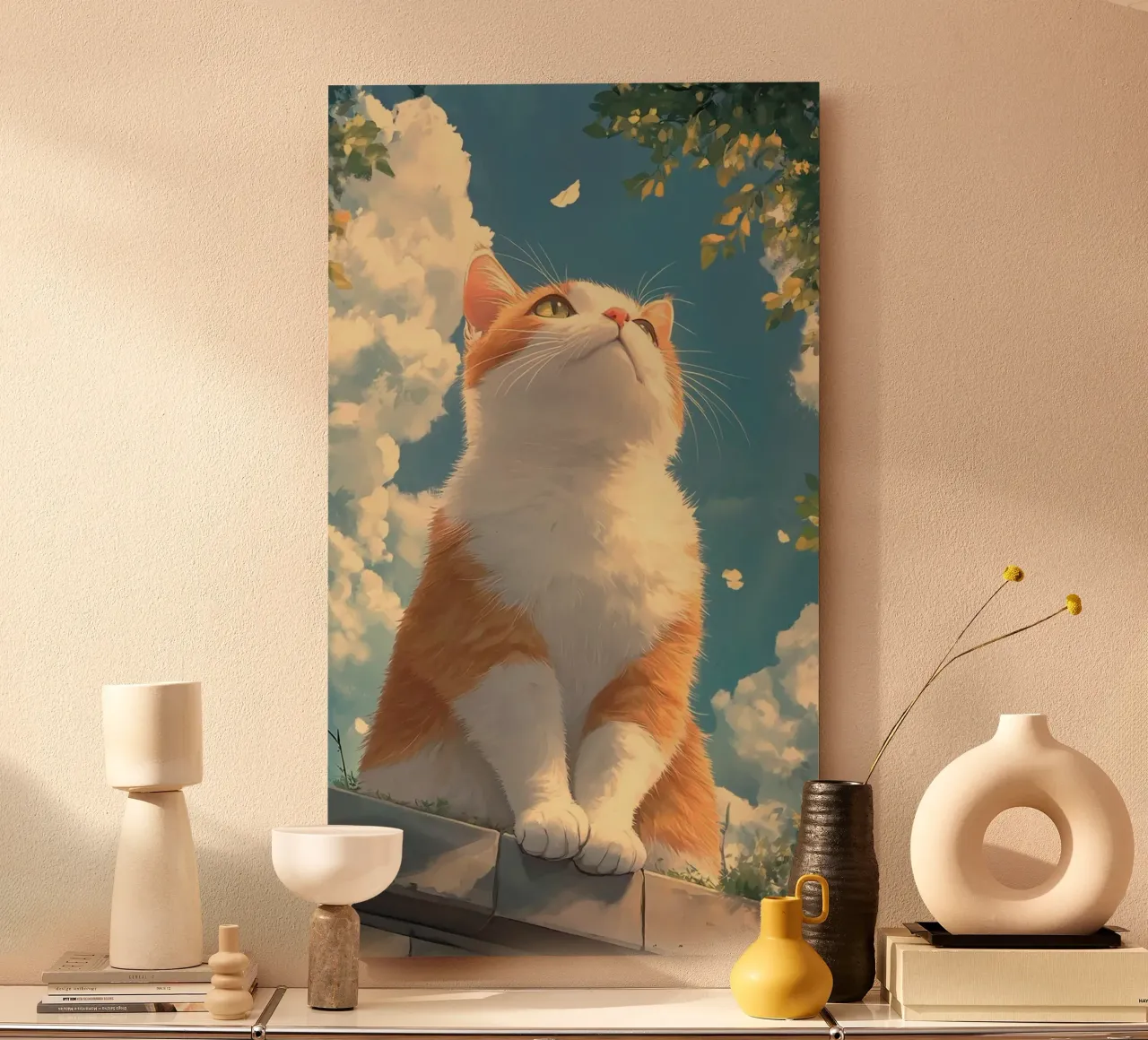 kitty viewing the sky alluminio dibond da kichin