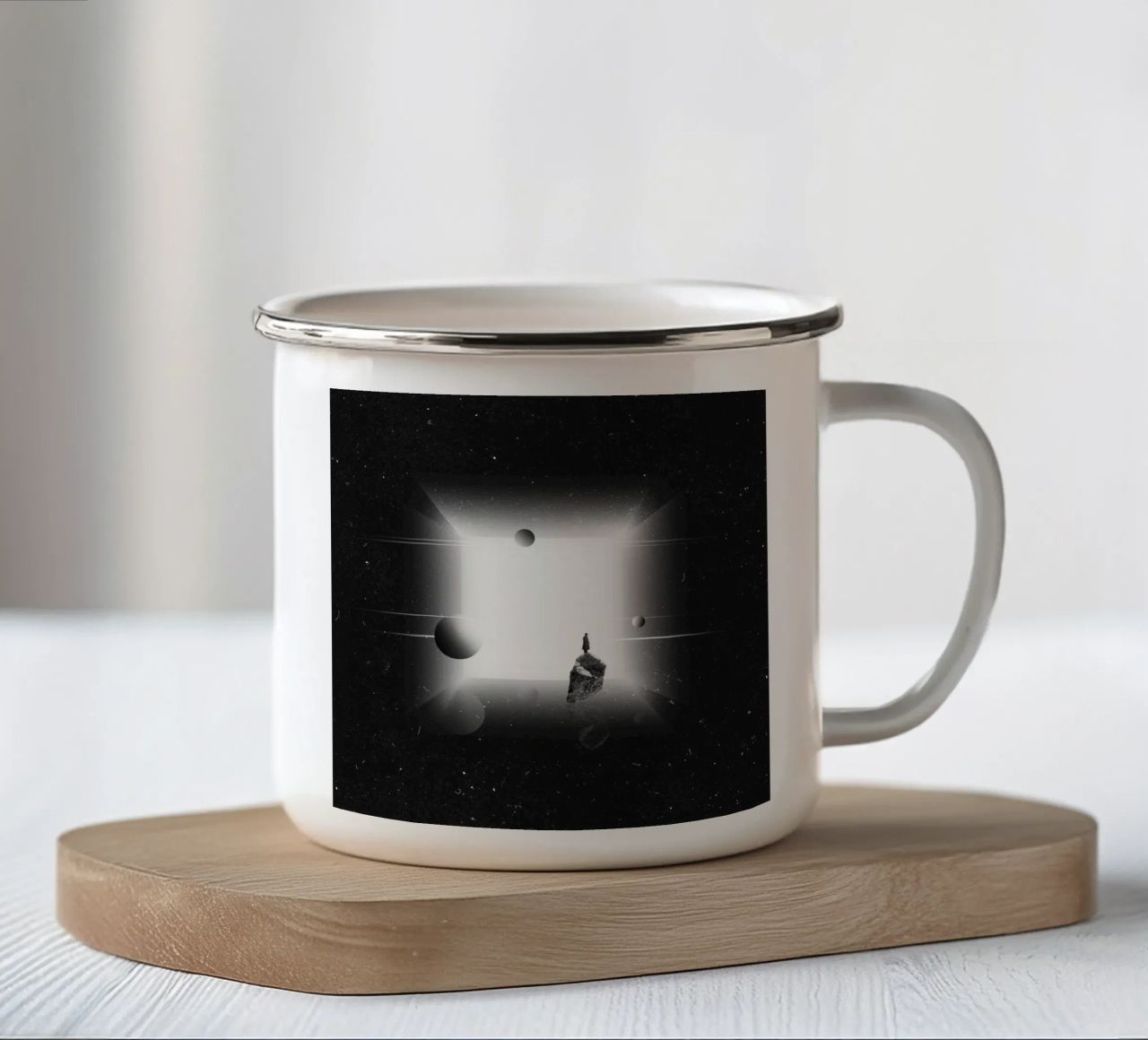 Innerr space tazza in smalto da Evgeniy Stepanets