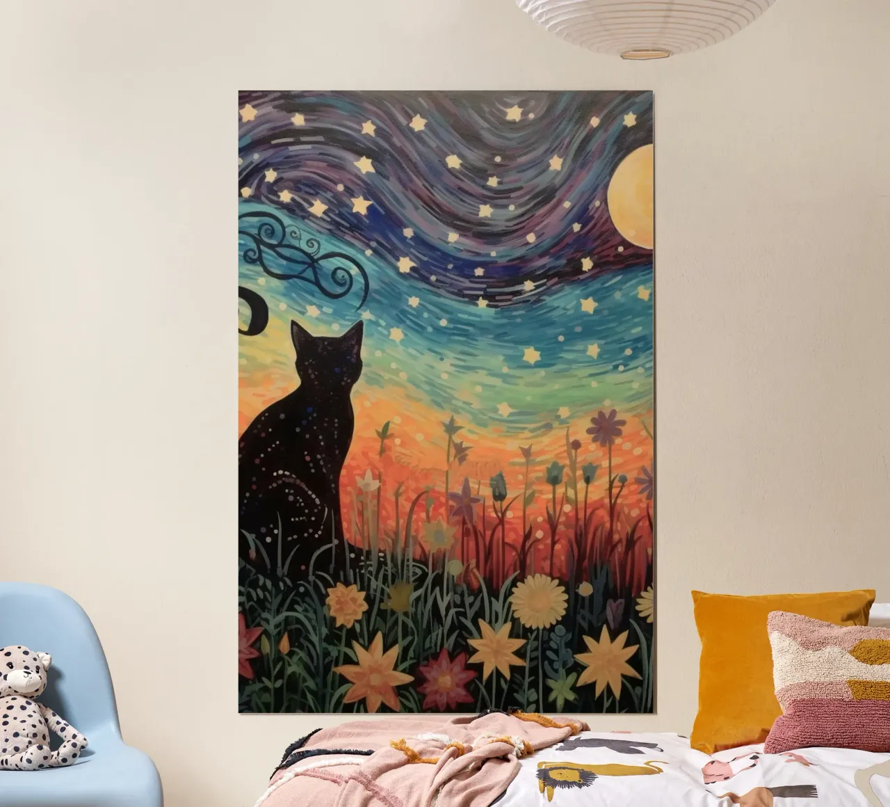 cat view the fairy sky poster da carsa
