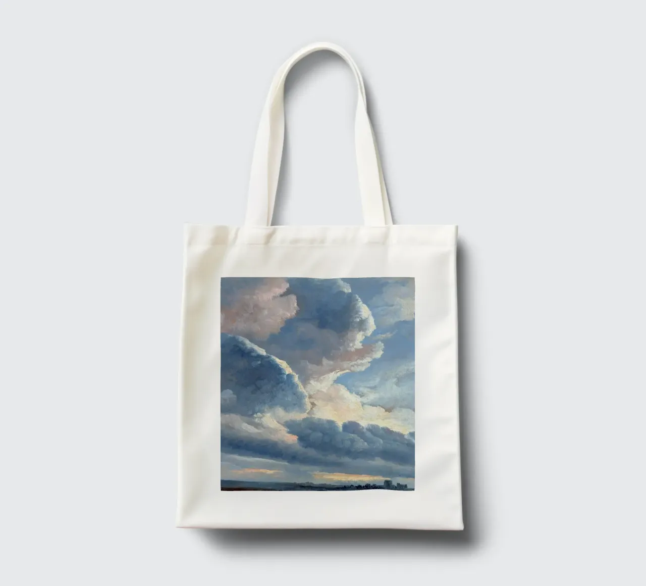 Study of Clouds with a Sunset near Rome borsa in juta da apoloprints