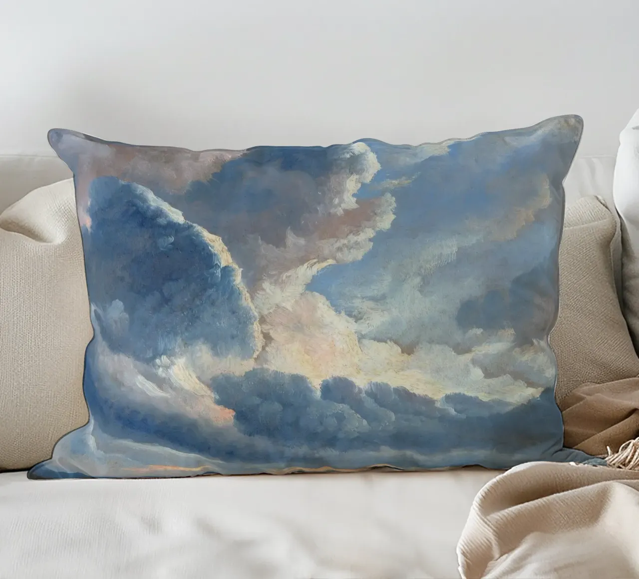 Study of Clouds with a Sunset near Rome cuscino da apoloprints