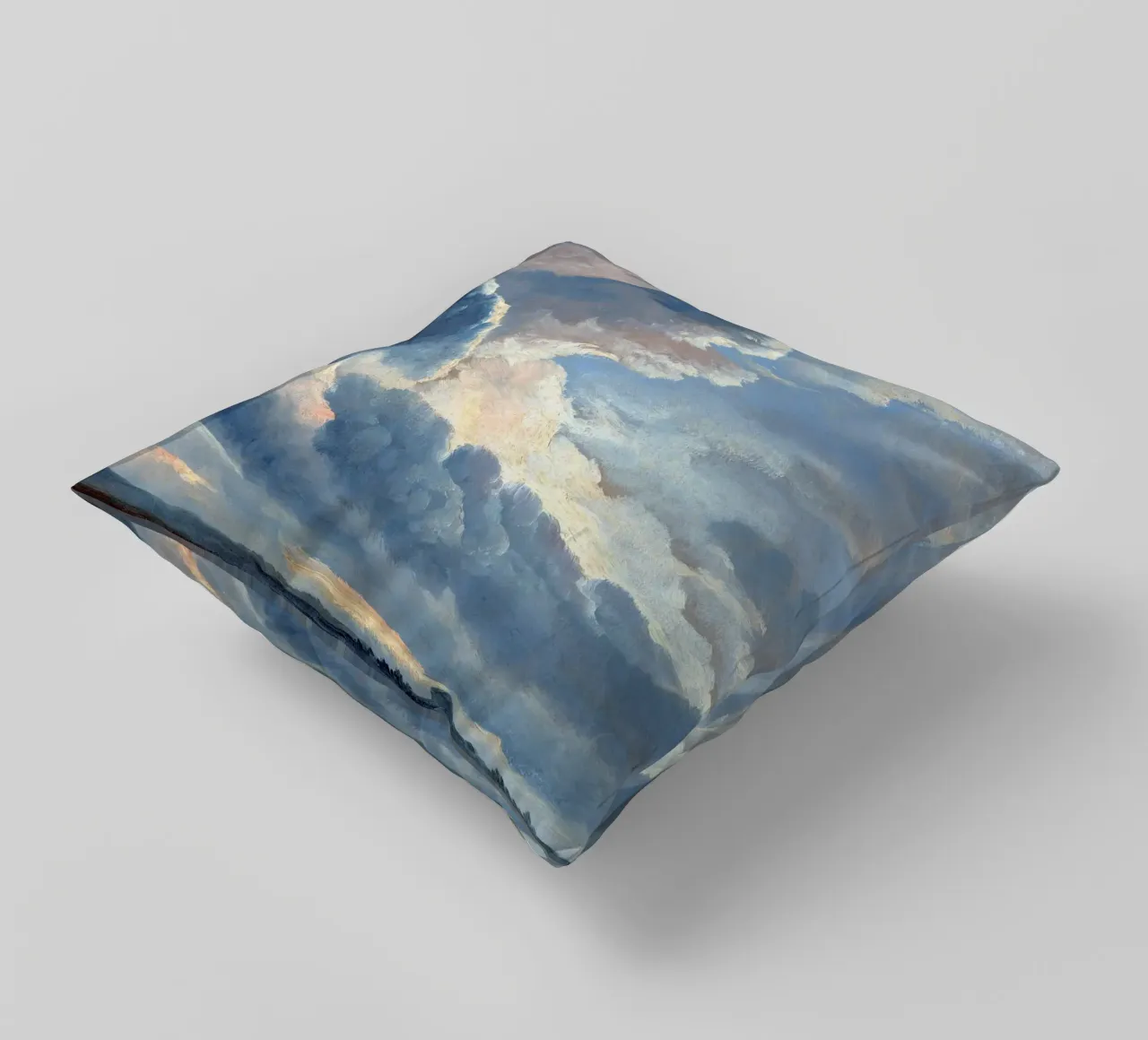 Study of Clouds with a Sunset near Rome cuscino da apoloprints