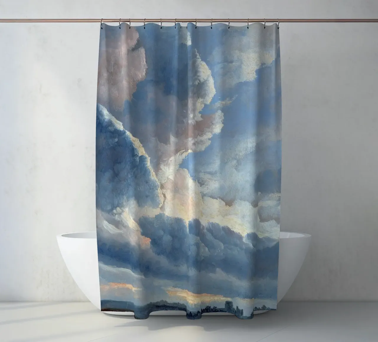 Study of Clouds with a Sunset near Rome tenda da doccia da apoloprints