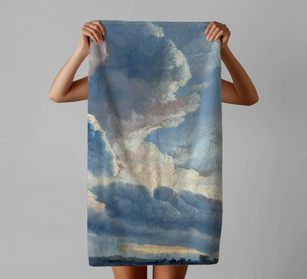 Study of Clouds with a Sunset near Rome asciugamano da bagno da apoloprints