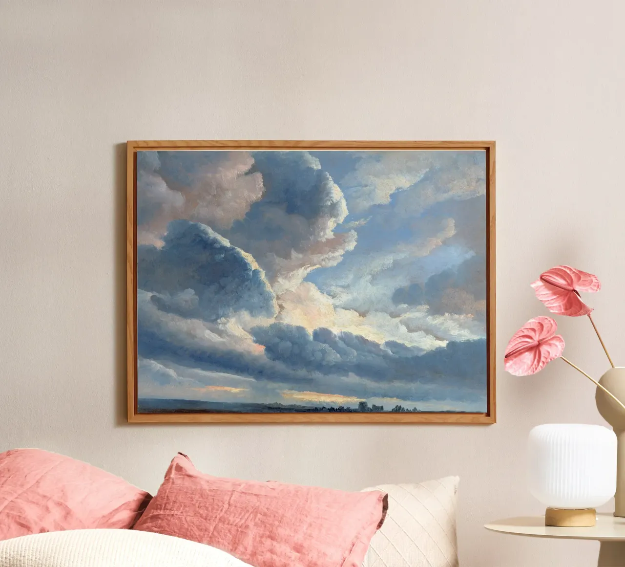 Study of Clouds with a Sunset near Rome alluminio dibond da apoloprints