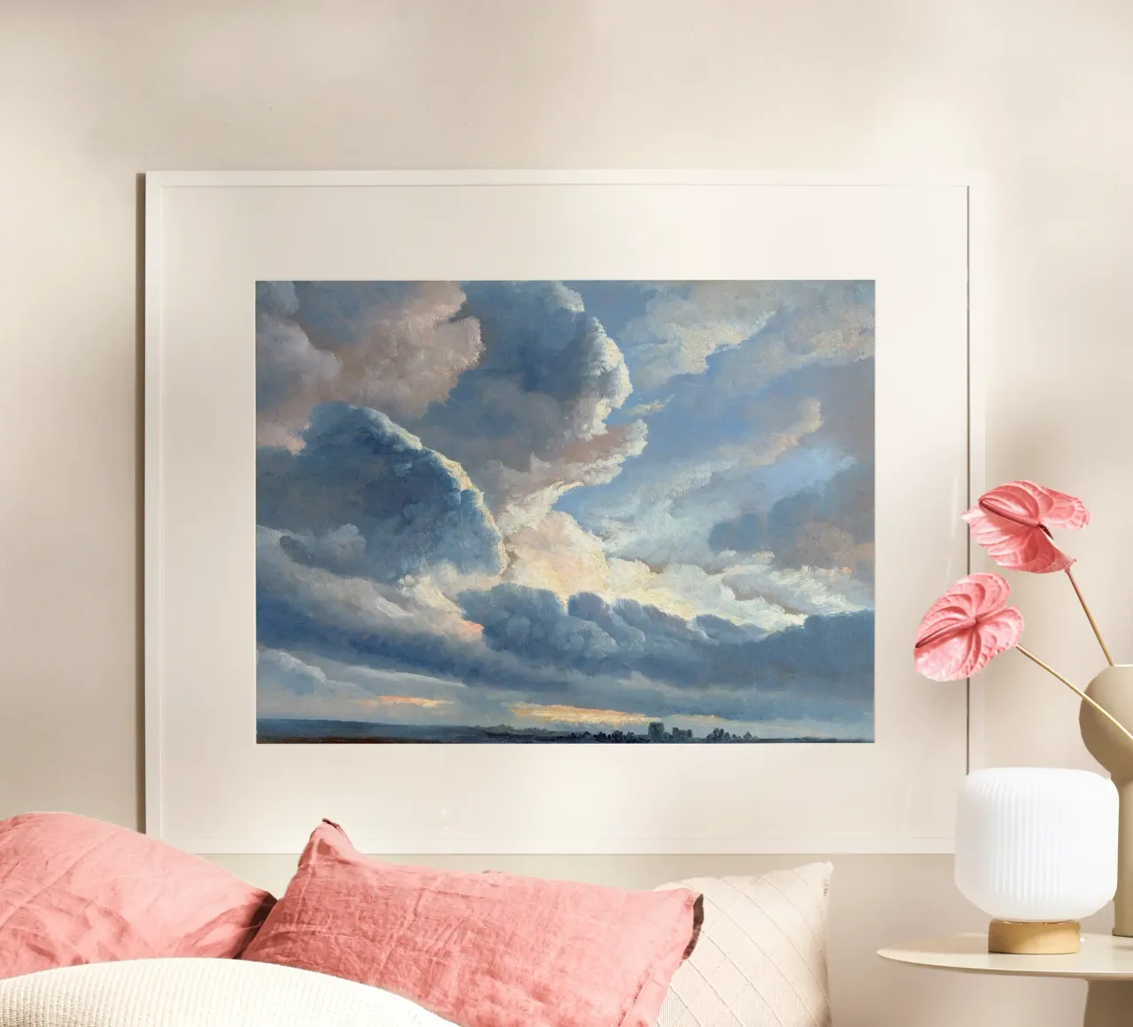 Study of Clouds with a Sunset near Rome poster da apoloprints