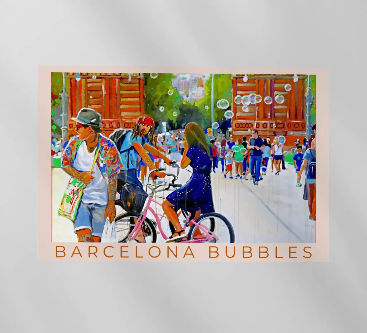 Barcelona Bubbles pellicola backlit da Happy 😃 Art 🎨 by Christine Schnoell