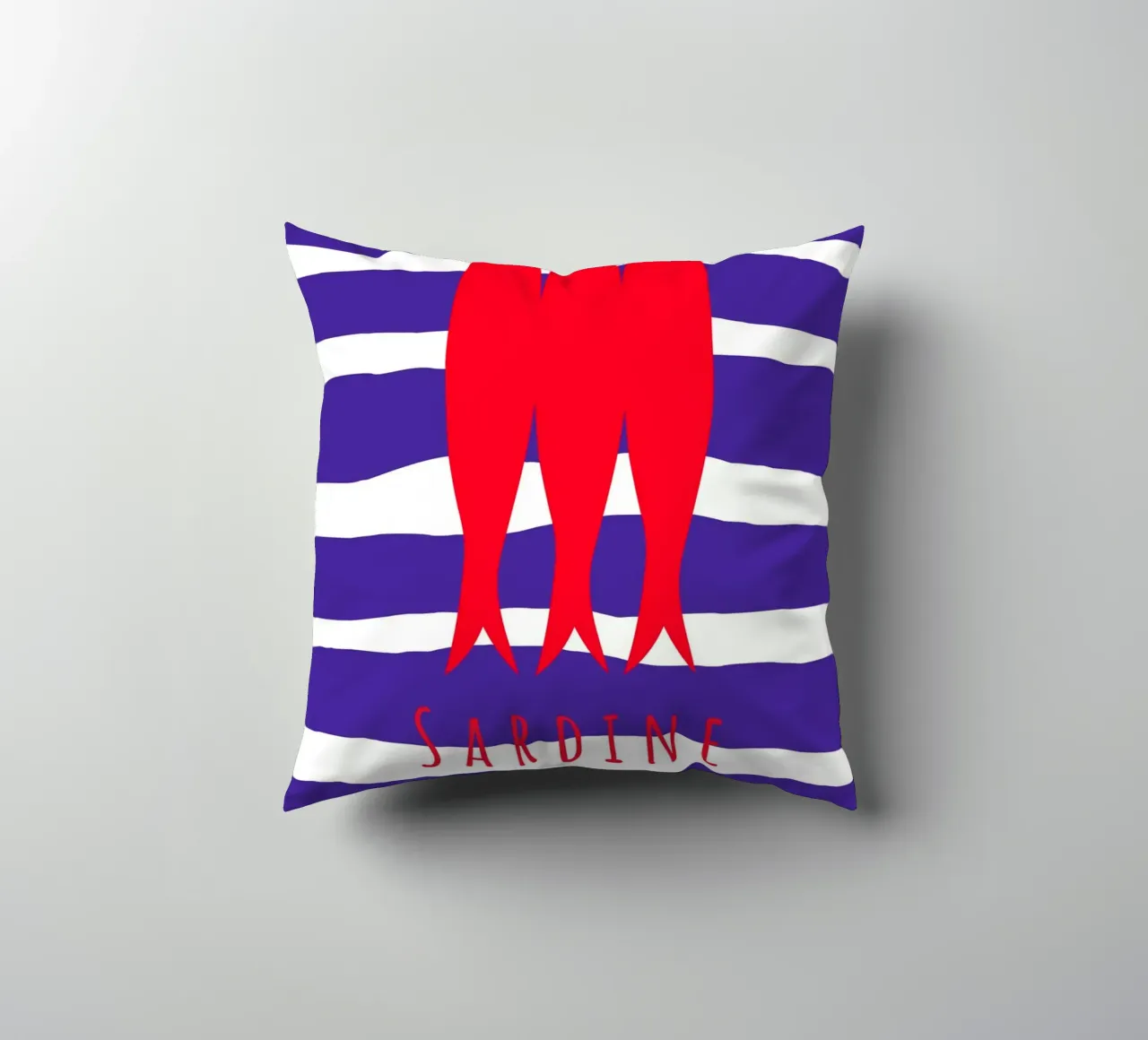 Sardine chic. (verfügbar in drei Varianten „bei check out“) cuscino da FRICKE DESIGN