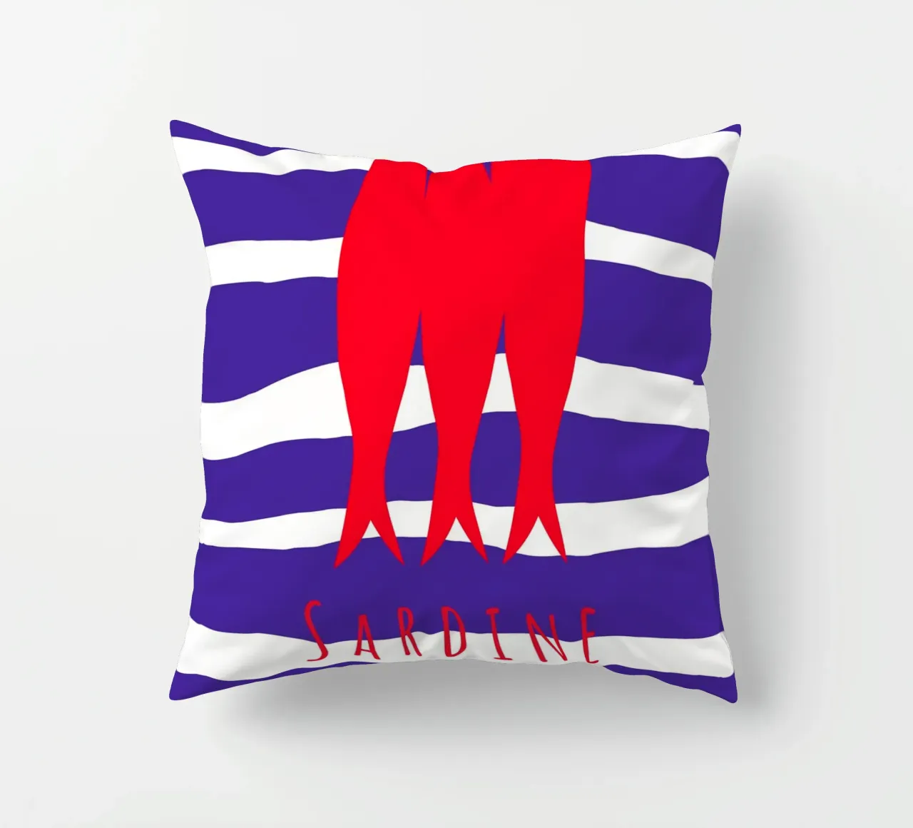 Sardine chic. (verfügbar in drei Varianten „bei check out“) cuscino da FRICKE DESIGN
