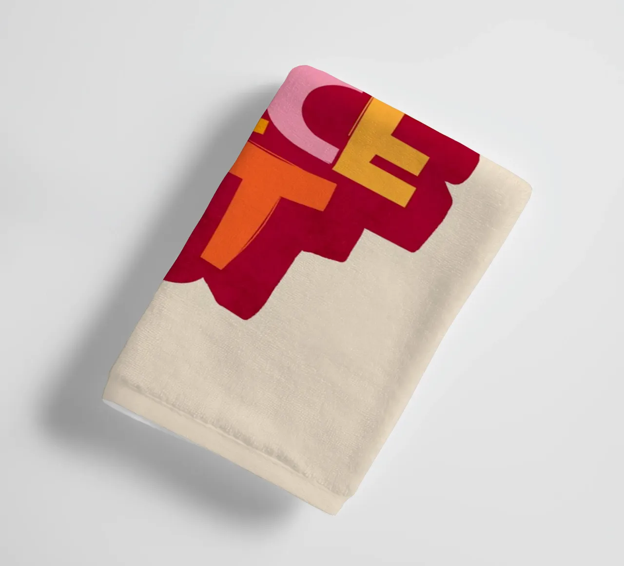 When in Doubt Dance It Out – Playful Retro Typography towel by showmemars