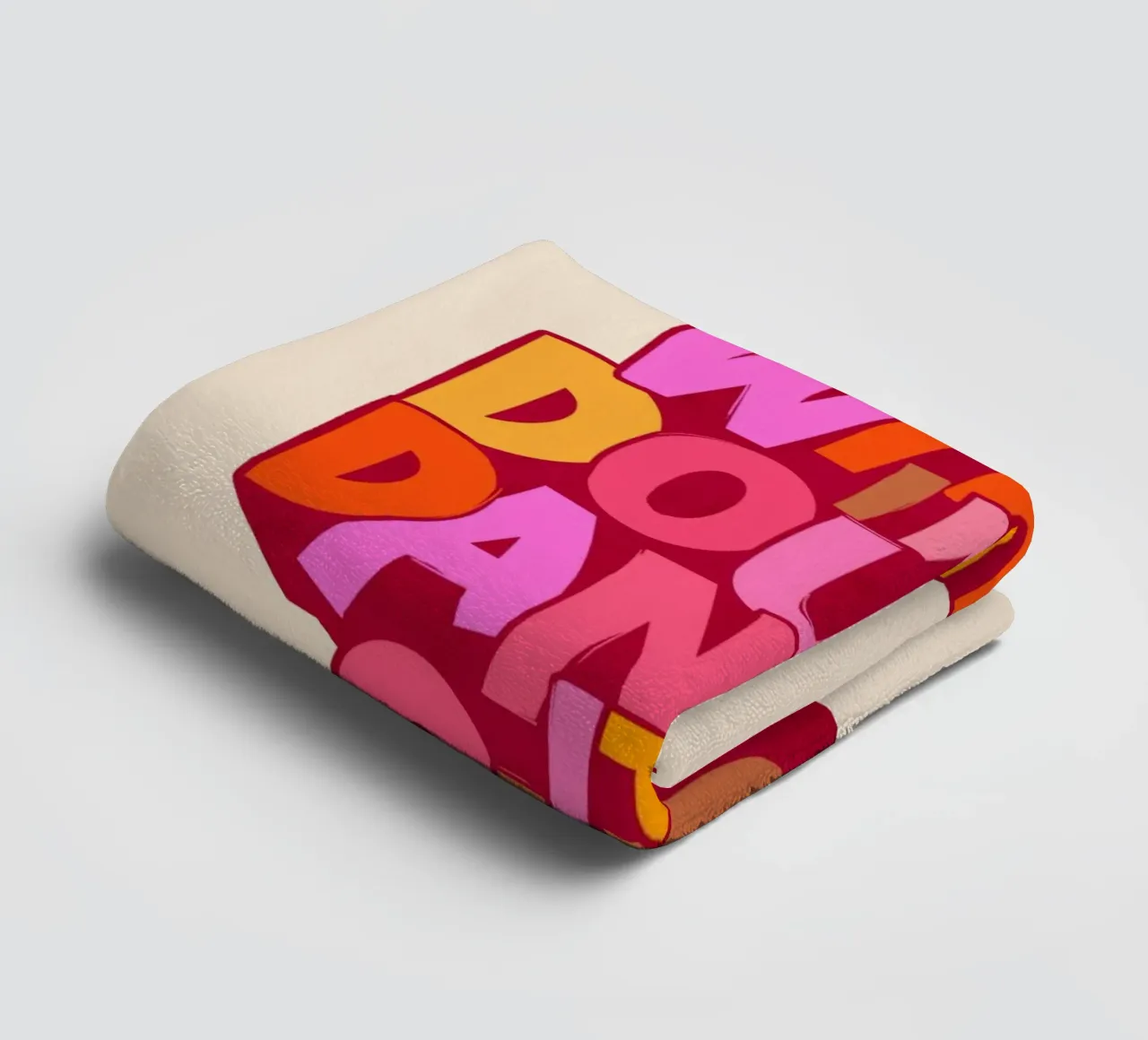 When in Doubt Dance It Out – Playful Retro Typography towel by showmemars