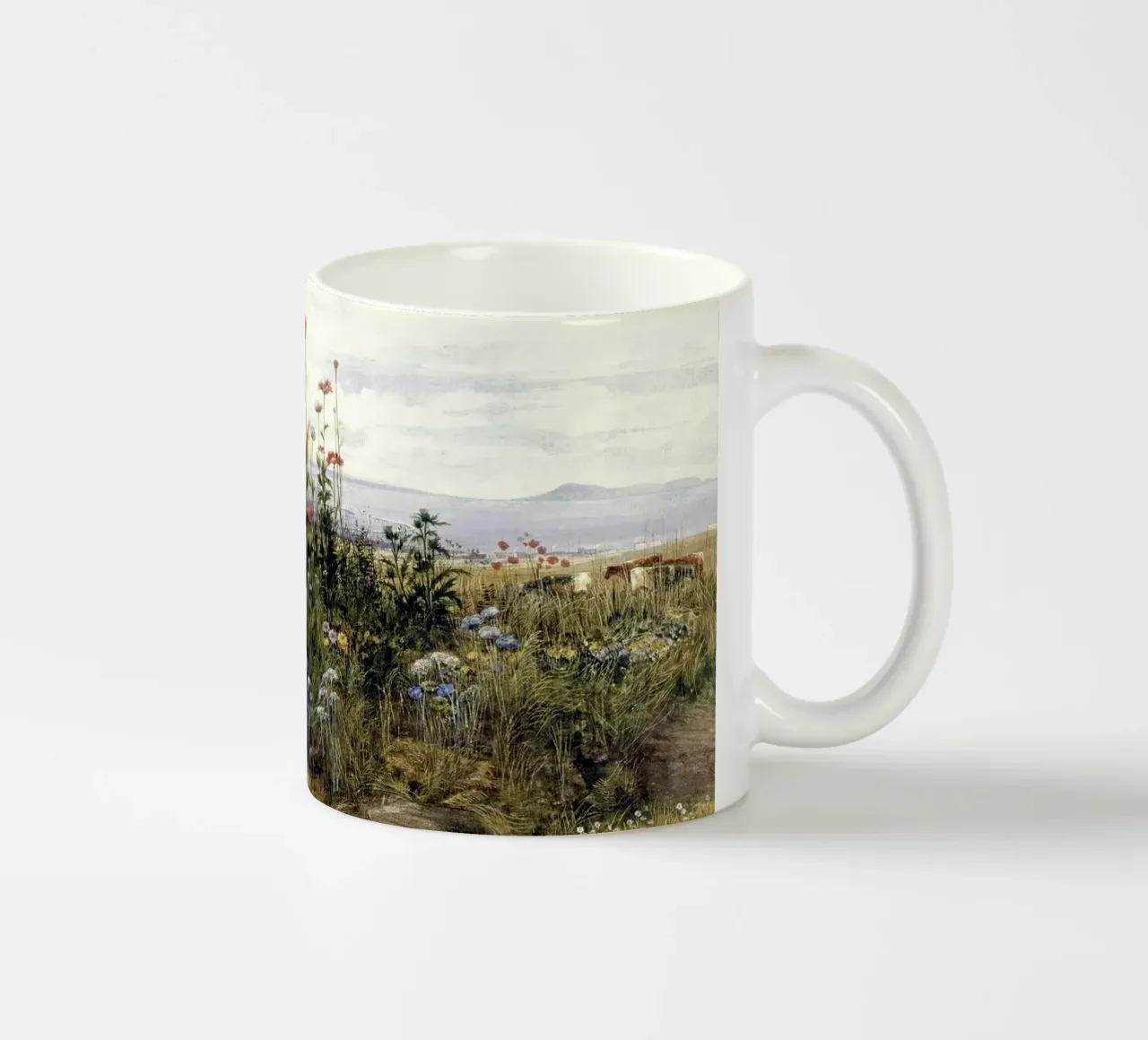 Wildflowers with a View of Dublin Dunleary tazza in ceramica da apoloprints